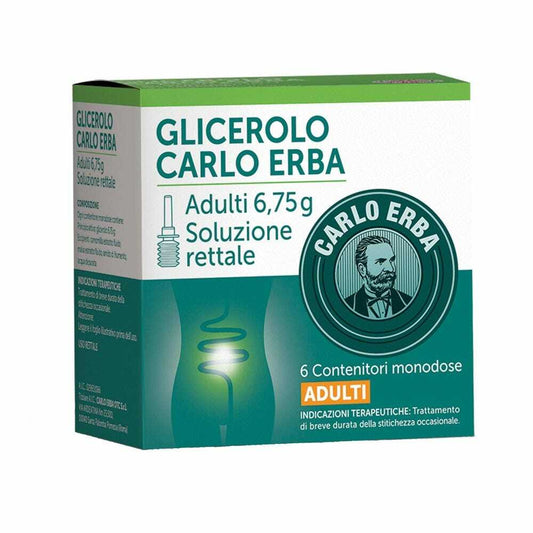 Carlo Erba Glicerolo Adulti 6,75g - 6 Contenitori Monodose
