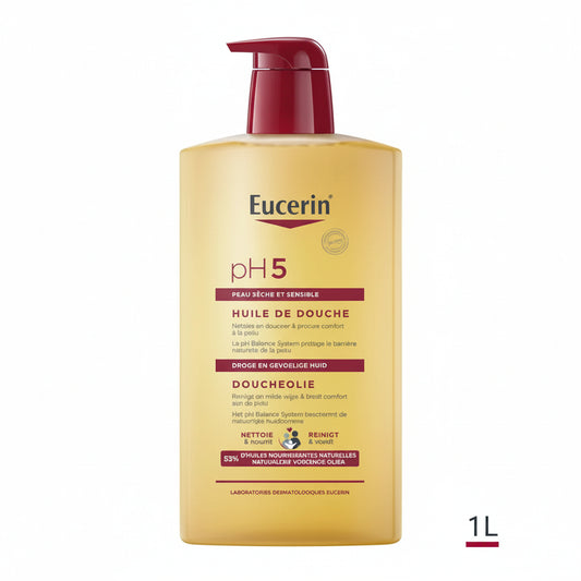 Eucerin pH5 Olio Doccia 1L – Detergente Delicato per Pelle Sensibile